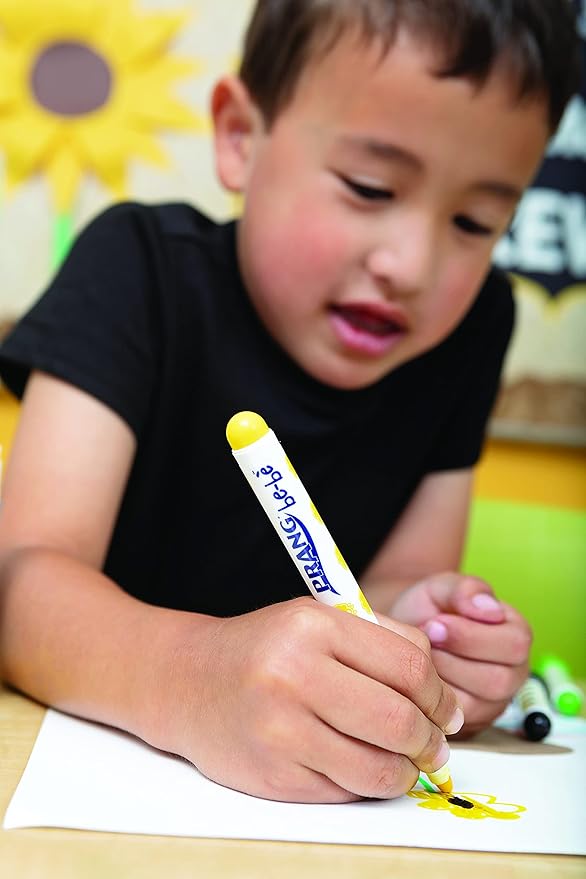 PRANG be-be Jumbo Art Markers for Small Children, Washable, Assorted Colors, 6-Pack (73106)