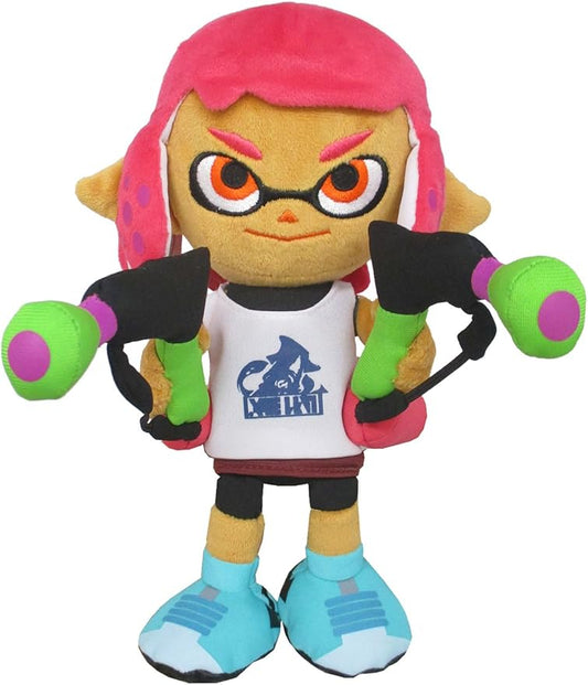 Little Buddy 1660 Splatoon 2 Series Inkling Girl Neon Pink 9.5" Plush
