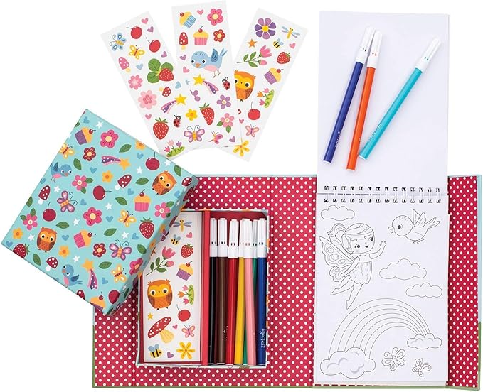 Tiger Tribe Forest Fairies Colouring Set Blue