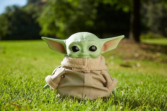 Mattel Star Wars Grogu Plush Toy, 11-inch Character Figure with Soft Body. Inspired by Star Wars The Mandalorian
