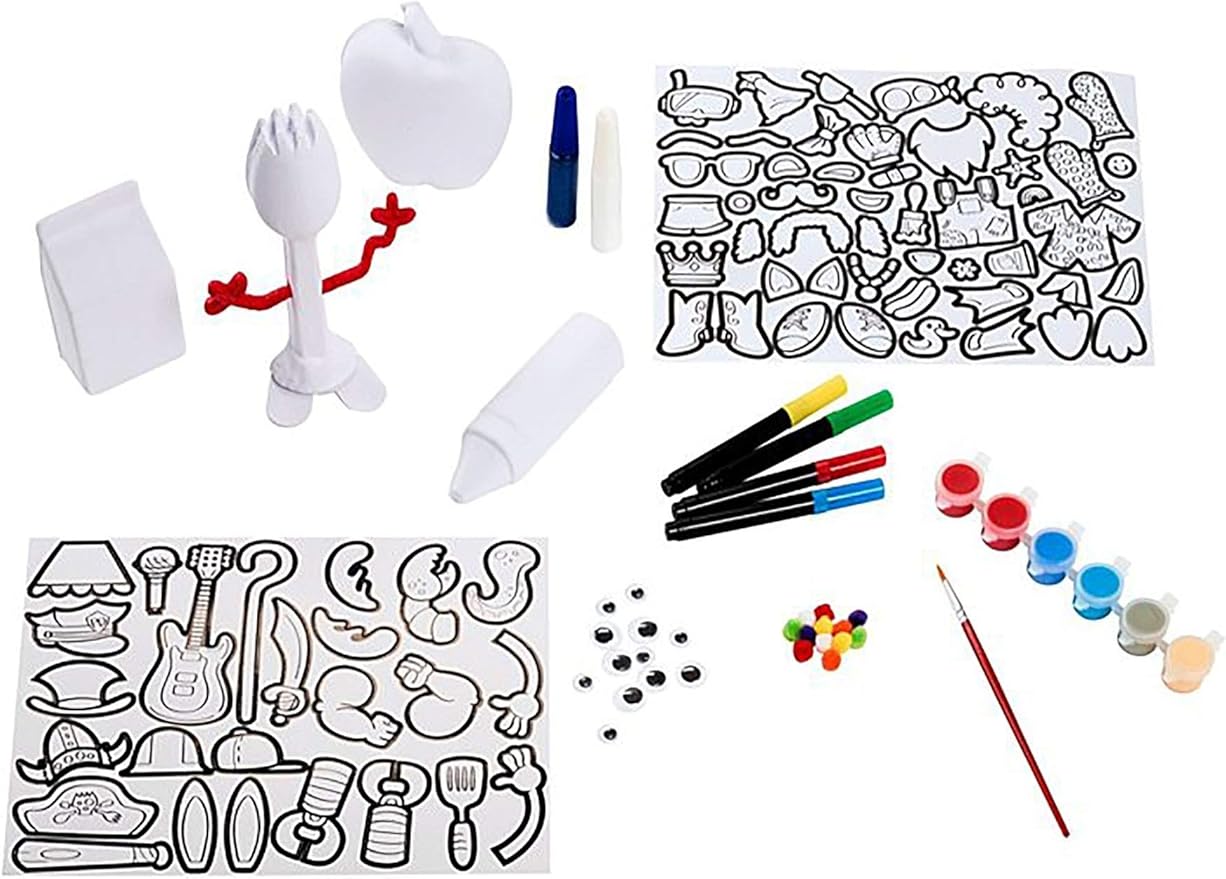 Disney/Pixar Toy Story 4 Make Your Own Forky and Friends, Creative Art Toy Activity, Gift for 5 to 7 Year Olds