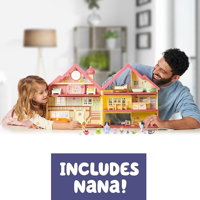 Bluey Ultimate Lights & Sounds Playhouse & Toy Box, 2.5-3 inch Figures | Amazon Exclusive