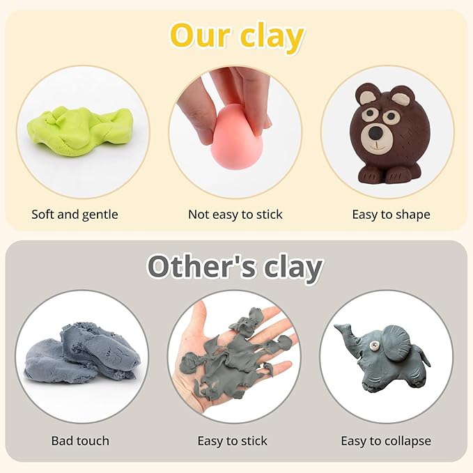 Air Dry Clay, 180 Packs Air Dry Foam Clay, Colored Foam Clay, Crafting Clay, Moldable Foam Clay Super Light Weight Air Dry Clay Perfect Clay for Arts Crafts