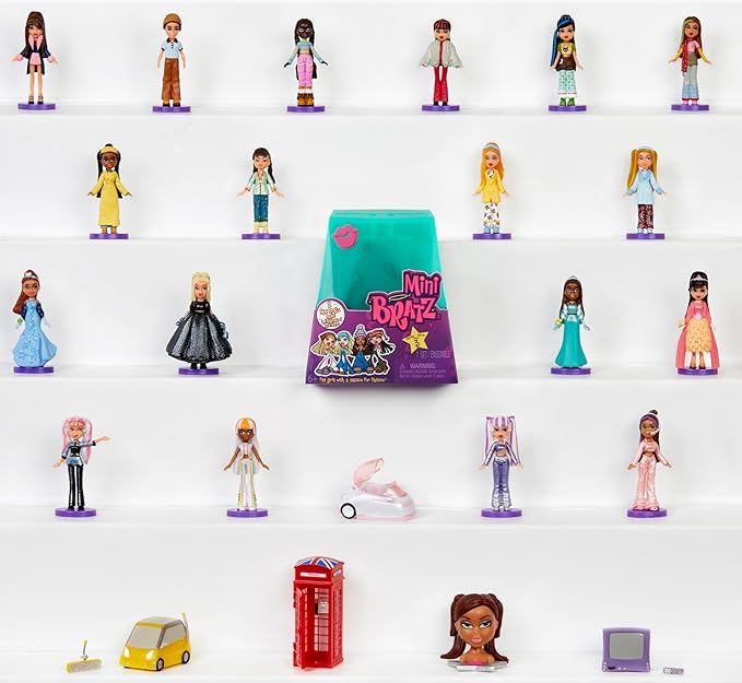 Bratz Mini Series 3 Collectible Figures by MGA's Miniverse, 2 Mini in Each Pack, Blind Packaging Doubles as Display, Y2K Nostalgia, Collectors Ages 6 7 8 9 10+