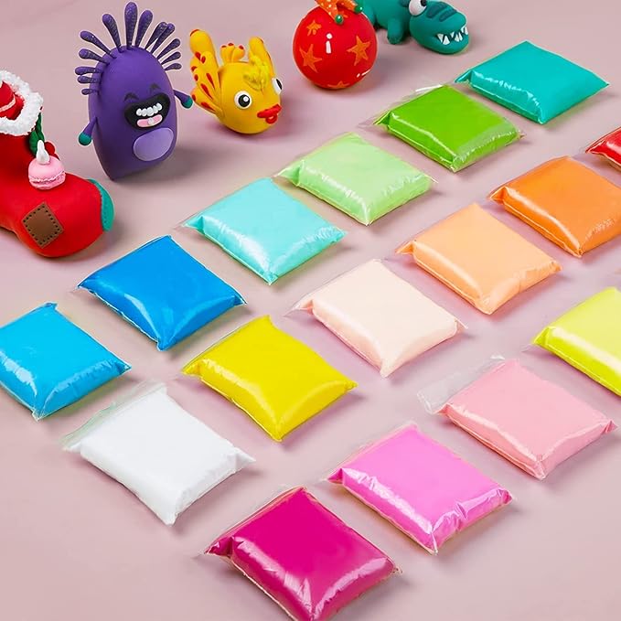 EDIFON Air Dry Clay kit, 36 Colors Modeling Clay Ultra Light Magic Clay with Tools, Safe and Non-Toxic Modeling Clay, Ideal Gift for Kids (36 Colors+ Tools)