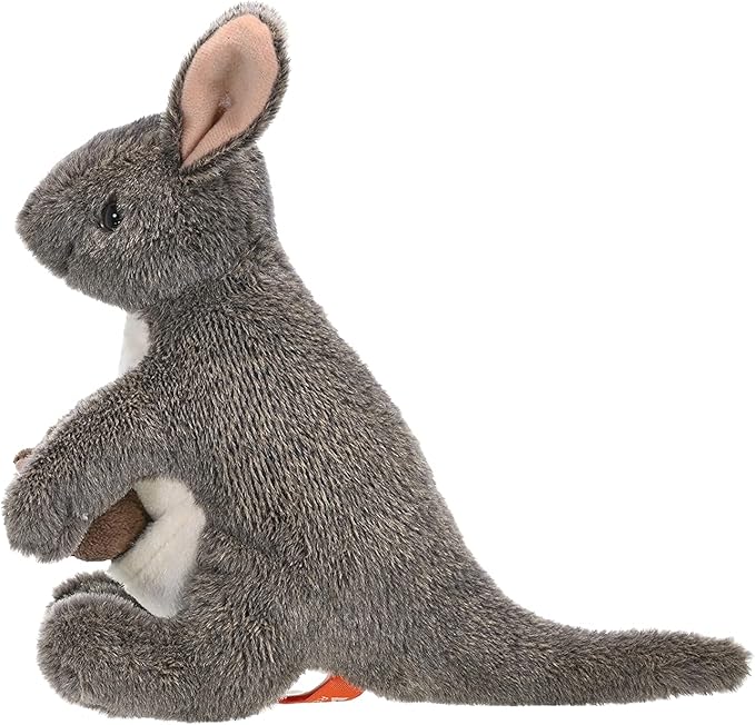 Wild Republic Kangaroo with Joey Plush, Stuffed Animal, Plush Toy, Gifts for Kids, Cuddlekins 8 Inches, 8", Model:10867