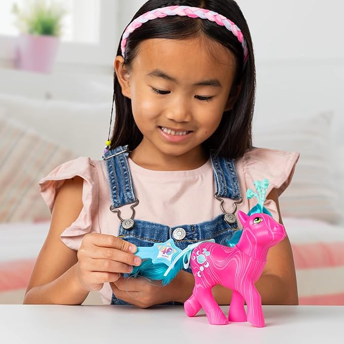 My Little Pony Classics - Celestial Ponies - Aurora - Retro 4" Collectible Play Figure, Great for Kids, Toddlers, Adults, Girls and Boys Ages 3+