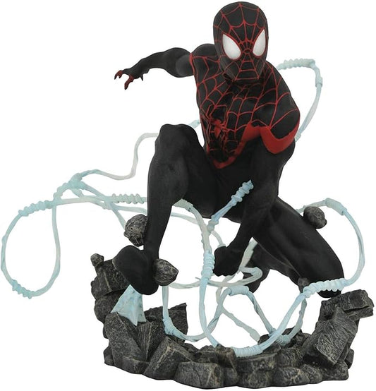 Marvel Premier Collection: Mile Morales Spider-Man Statue, Multicolor, 9 inches
