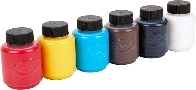 Crayola Pumpkin Paint Kit, Acrylic Paints in Classic Colors, Halloween Decorations, 6Count