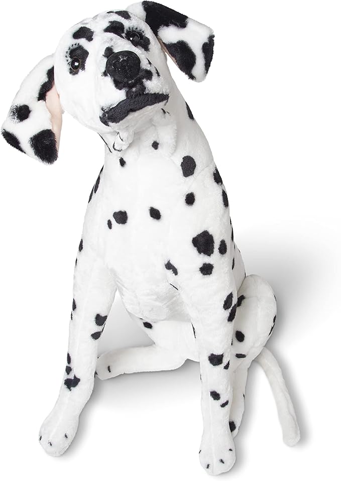 Melissa & Doug Giant Dalmatian - Lifelike Stuffed Animal Dog (over 2 feet tall) - Extra Large Stuffed Animals, Plush Dalmatian Dog For Ages 3+