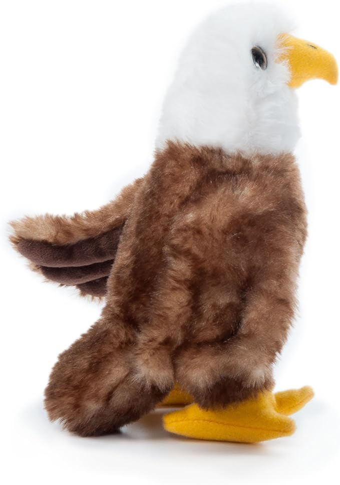 The Petting Zoo Bald Eagle Stuffed Animal Plushie, Gifts for Kids, Wild Onez Babiez Zoo Animals, Eagle Plush Toy 6 inches