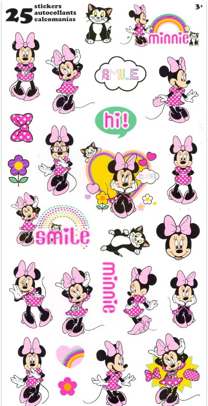Disney Minnie and Mickey Mouse Imagine Ink Book Bundle with Mickey Mouse Stickers and Mess-Free Markers