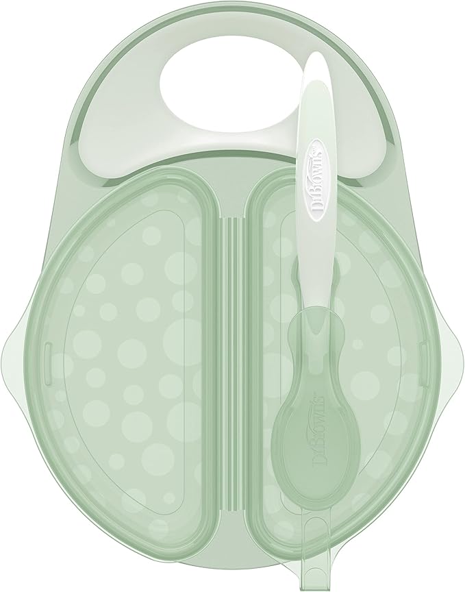 Dr. Brown's Travel Fresh Bowl and Spoon, 2-Pack, Turquoise
