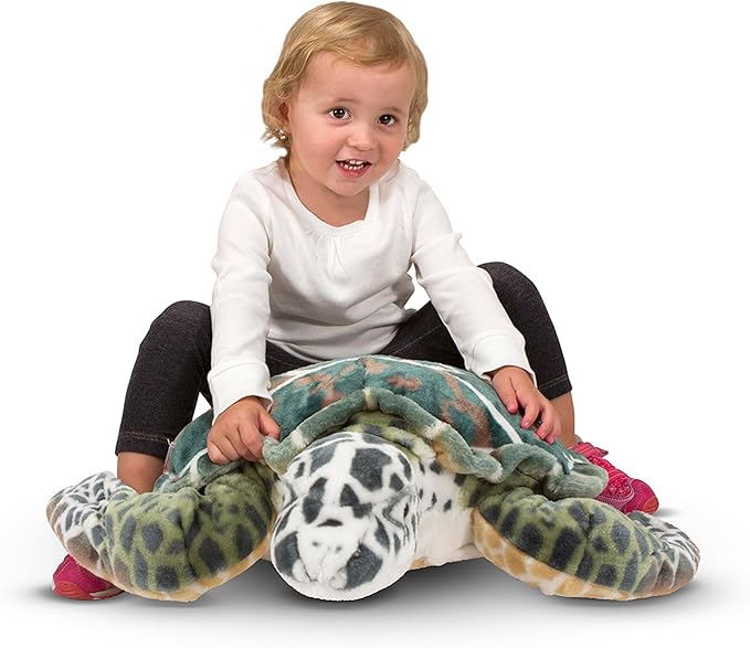 Melissa & Doug Giant Sea Turtle - Lifelike Stuffed Animal