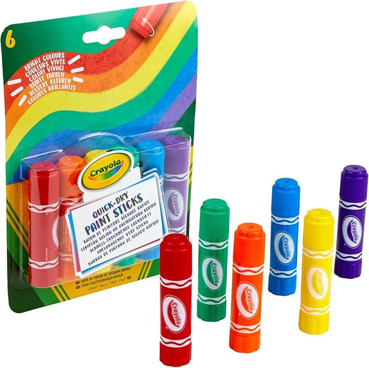 Crayola Paint Sticks, No Water Required, Paint Set For Kids, Art Supplies, 6 Count, Multi