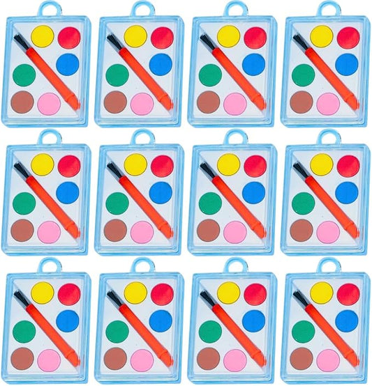 Paint Set Value Pack Favors in 6 Vibrant Colors - 6 Packs of 12 | Perfect for Art Parties, Kids' Creativity & Crafters
