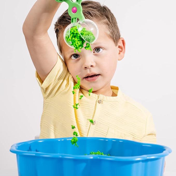 Educational Insights Playfoam Pluffle Sensory Station with 2 Colors of Playfoam Pluffle for Sensory Bins, Ages 3+