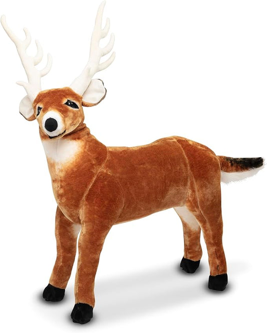 Melissa & Doug Giant Deer - Lifelike Stuffed Animal (over 3 feet long)