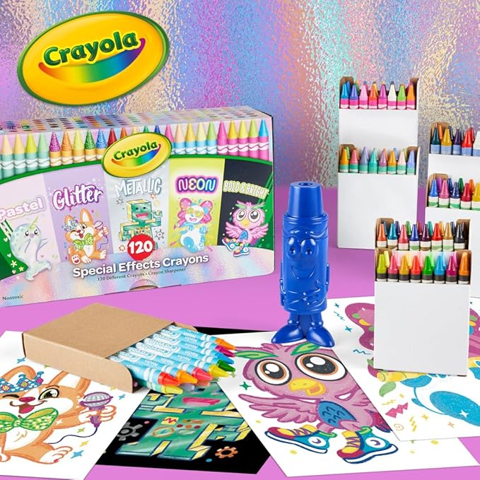 Crayola Crayons in Specialty Colors (120ct), Bulk Crayons for Kids, Back to School Supplies, Classroom Arts & Crafts [Amazon Exclusive]