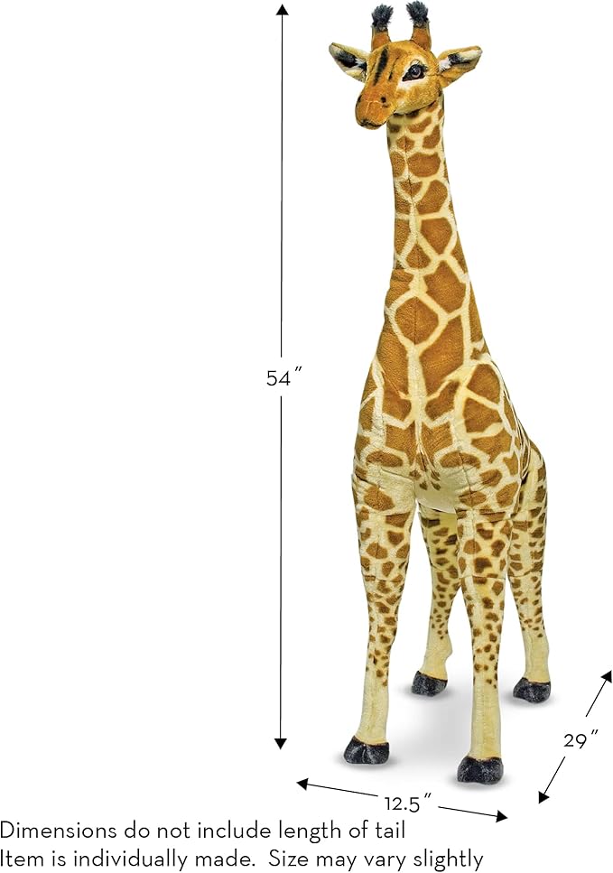 Melissa & Doug Giant Giraffe - Lifelike Stuffed Animal (over 4 feet tall)