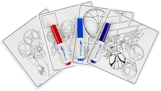 Crayola Color Wonder Activity Pad, Spiderman Coloring Pages & Mess Free Mini Markers, Gift