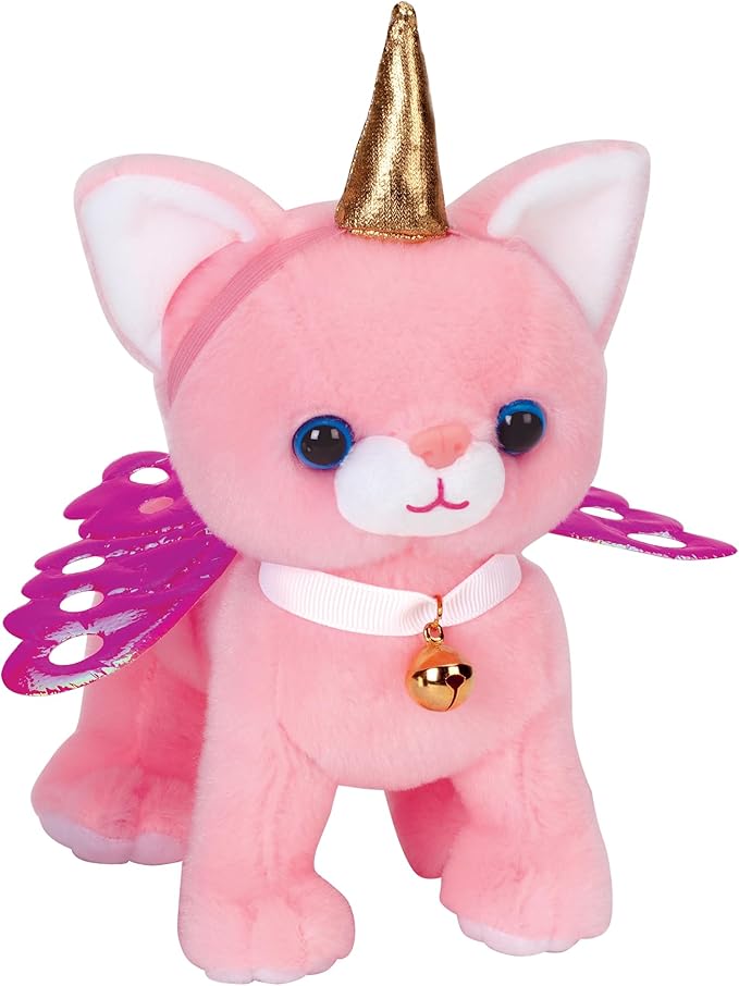 Creativity for Kids Cuddly Kitten Plush Toy - Kitty Stuffed Animal and Pet Carrier Purse , Pink, Small