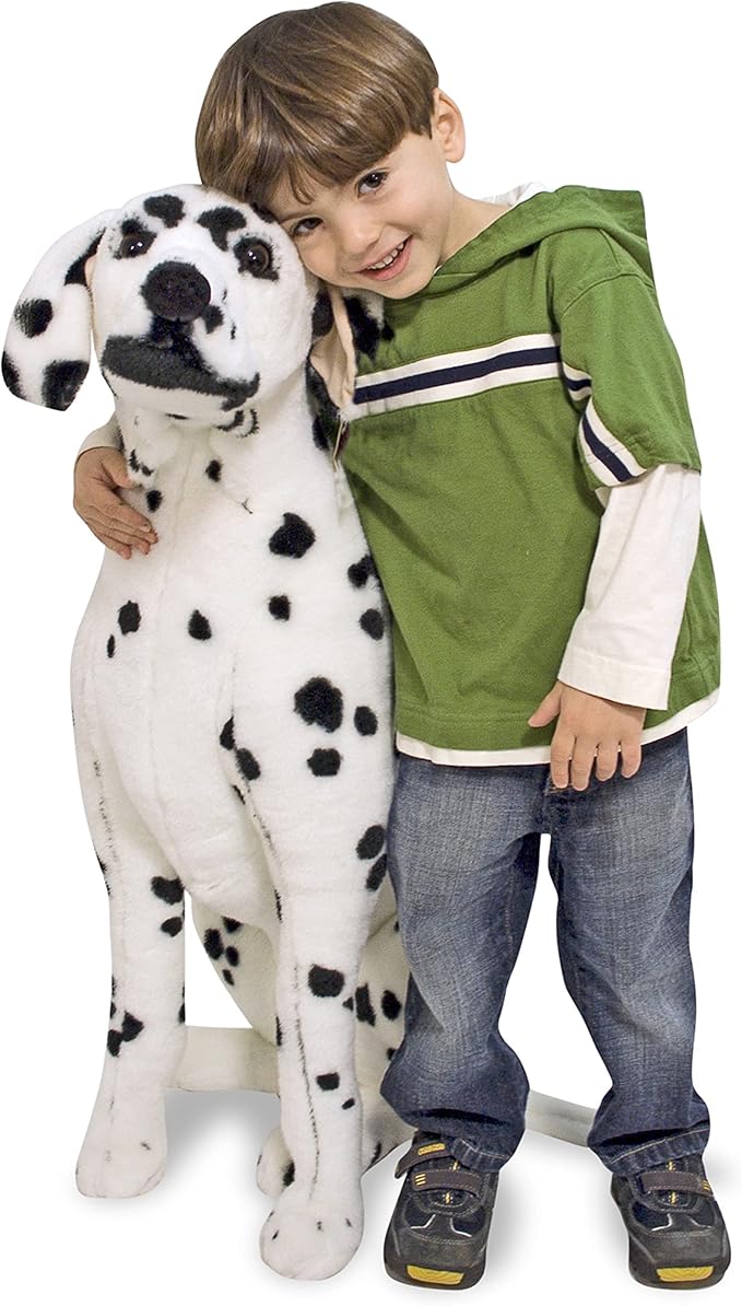 Melissa & Doug Giant Dalmatian - Lifelike Stuffed Animal Dog (over 2 feet tall) - Extra Large Stuffed Animals, Plush Dalmatian Dog For Ages 3+