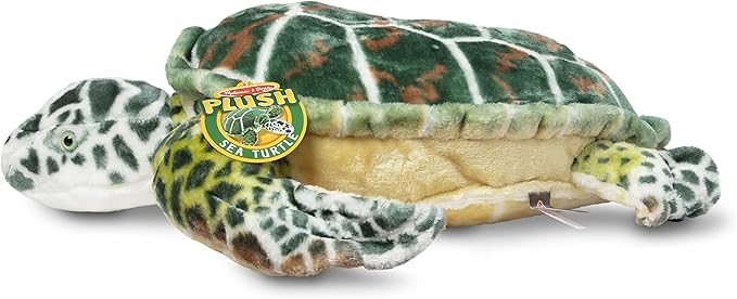 Melissa & Doug Giant Sea Turtle - Lifelike Stuffed Animal