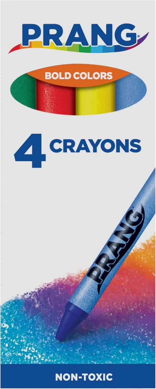 Prang Crayons, Assorted Colors, 4 Count