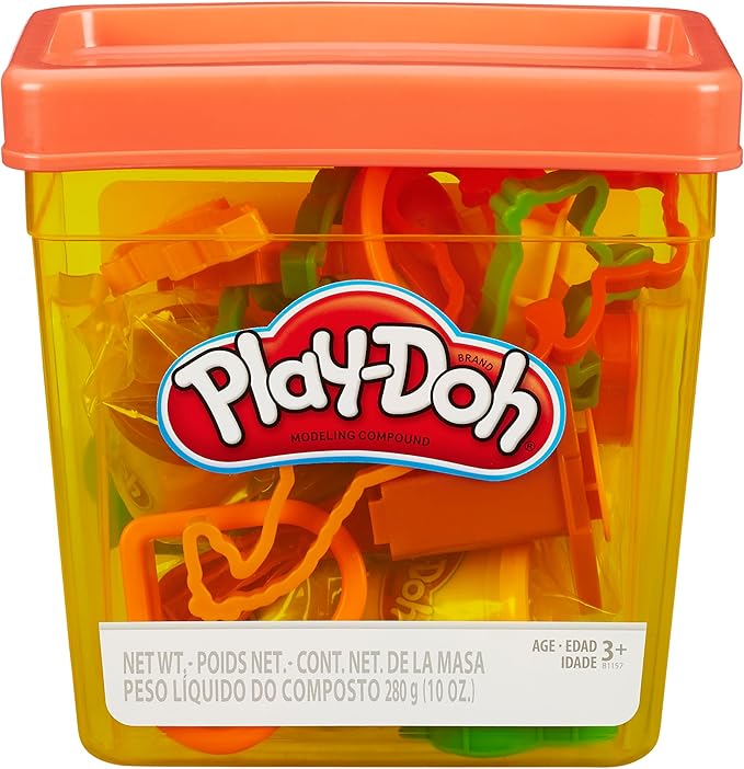 Play-Doh Fun Tub Set, 19 Accessories & Reusable Storage Container, Preschool Toys, Kids Arts & Crafts, Ages 3+ (Amazon Exclusive)