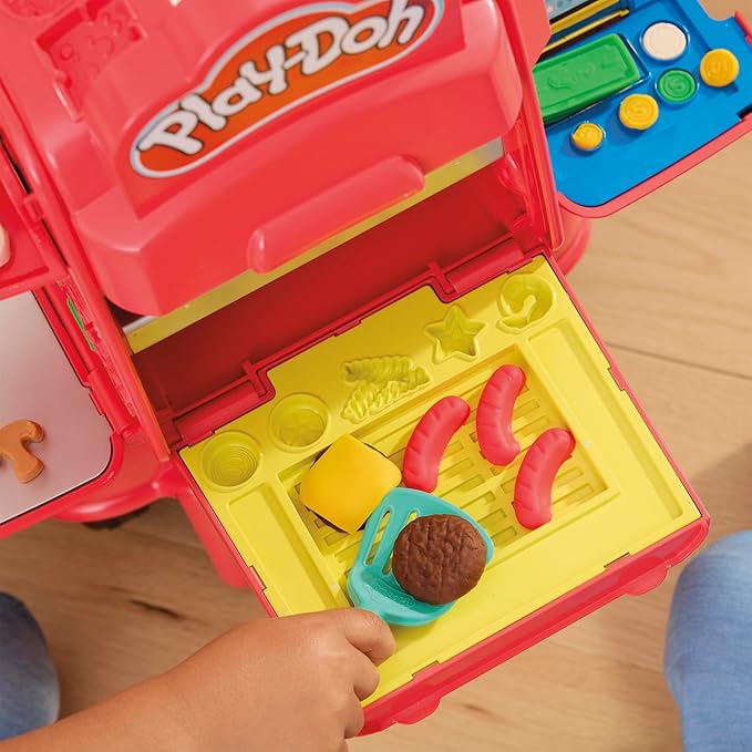 Play-Doh Pizza Delivery Scooter Playset, Large Ride-On Play Food Preschool Toys, Toy Pizza Set for Kids, Arts & Crafts for Boys & Girls, Ages 3+