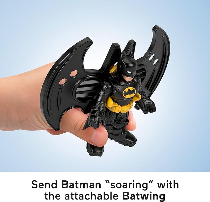 Fisher-Price Imaginext DC Super Friends, Batman Toys Bat Command Center Playset with Lights for Preschool Kids Ages 3+ Years