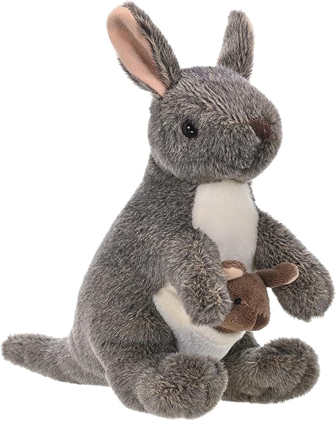 Wild Republic Kangaroo with Joey Plush, Stuffed Animal, Plush Toy, Gifts for Kids, Cuddlekins 8 Inches, 8", Model:10867