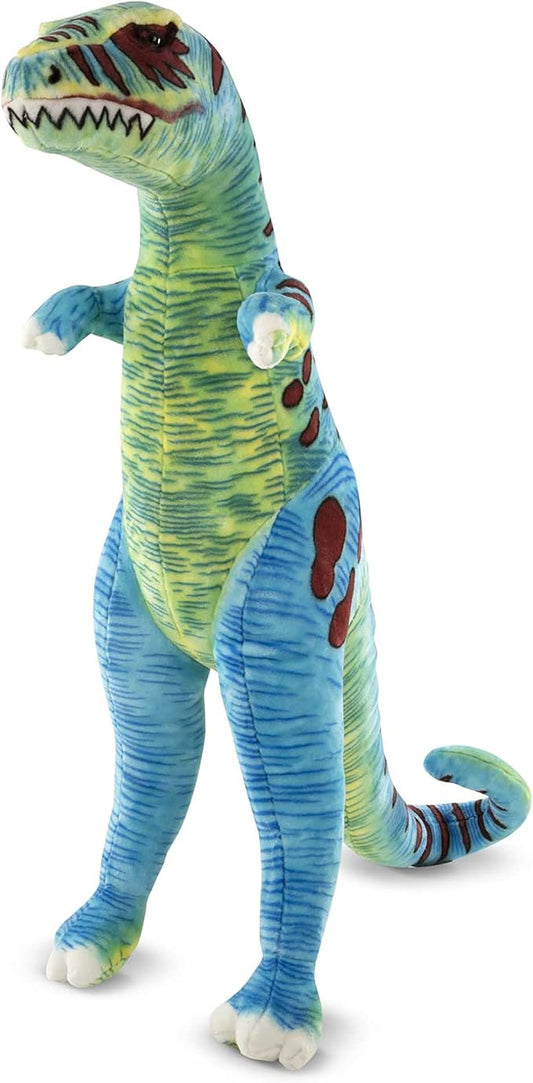 Melissa & Doug Jumbo T-Rex Dinosaur - Lifelike Stuffed Animal (over 4 feet tall)