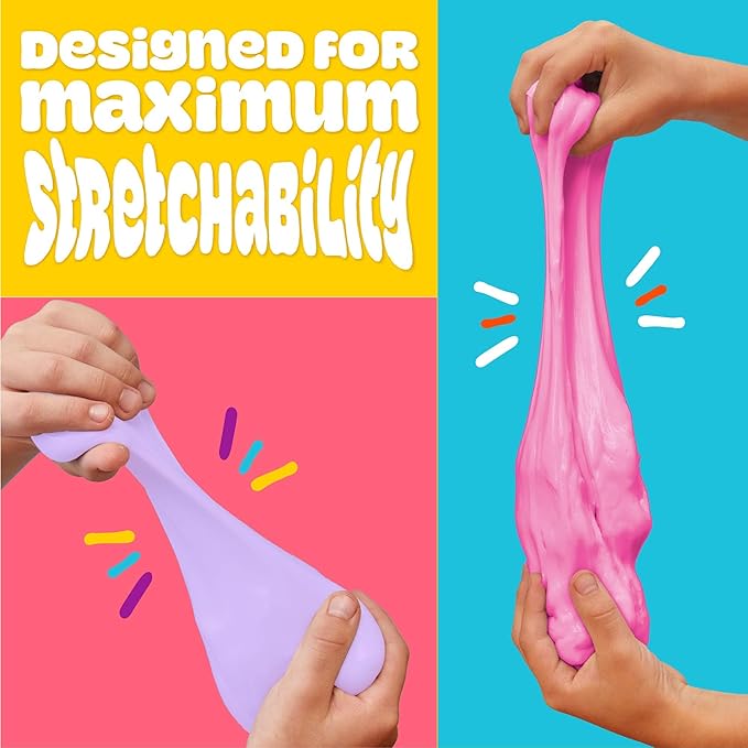 Play-Doh Super Stretch 12 Pack Playdoh Variety, Kit, Gifts for Kids, Popular Kids Toys, Party Favors for Kids 8-12, Compound Packs, Bulk Pack, Kids Gifts 8-12, Sensory Dough