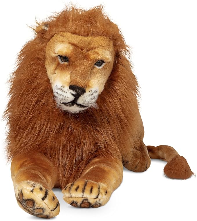 Melissa & Doug Giant Lion - Lifelike Stuffed Animal (over 6 feet long)
