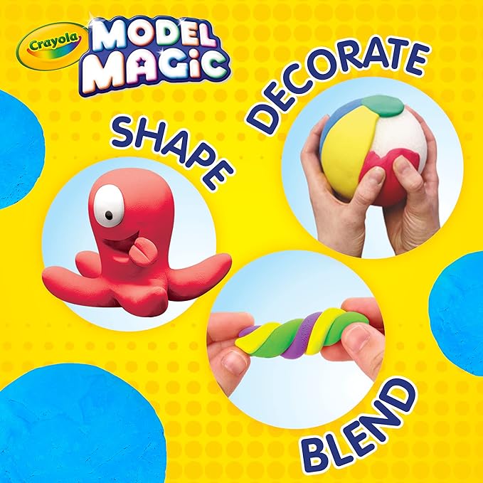 Crayola Model Magic (75ct), Kids Modeling Clay Alternative, 1oz Packs, School Supplies, Air Dry Clay, Modeling Material, Ages 3+