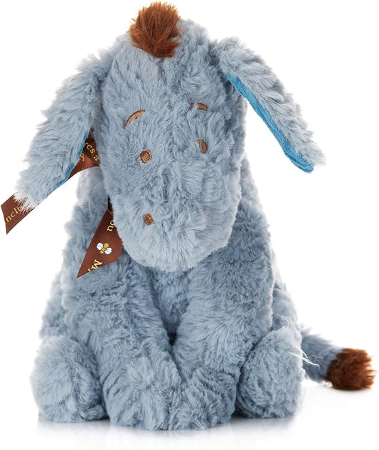 Disney Baby Classic Winnie the Pooh and Friends Stuffed Animal, Eeyore 9 Inches, 1 Count (Pack of 1), Gray,brown,blue