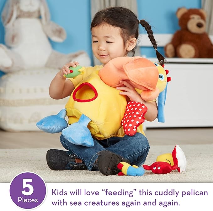 Melissa & Doug K's Kids Hungry Pelican Soft Baby Educational Toy