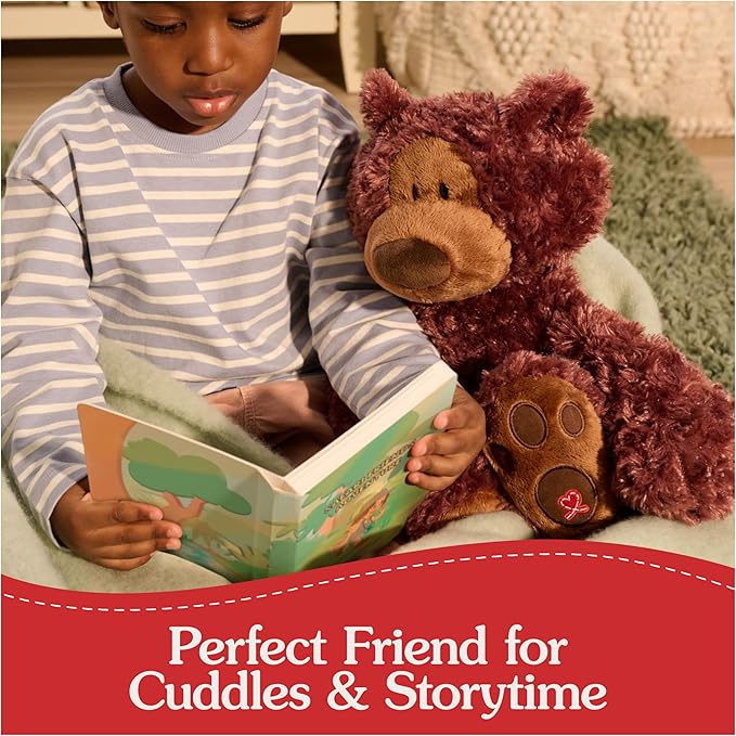 GUND Philbin Classic Teddy Bear, Premium Stuffed Animal for Ages 1 and Up, Chocolate Brown, 18”