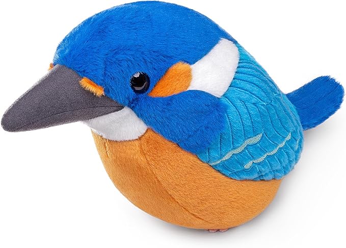 ZHONGXIN MADE Kingfisher Plush Toy - Realistic Kingfisher Stuffed Animals 10inch, Cute Little Bird Raven Plush as Gift for Your Friends