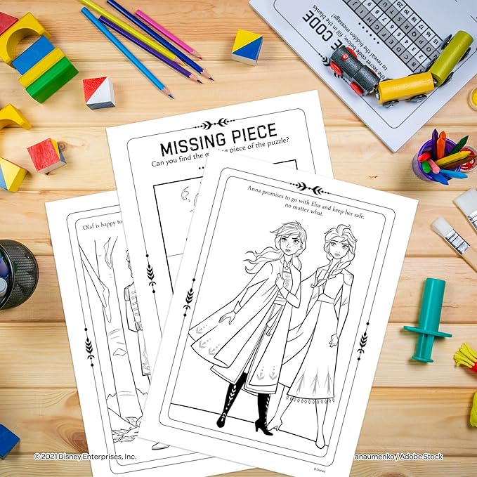 Disney Frozen 2 Elsa and Olaf 48-Page Color and Trace Activity Book, Bendon 46038