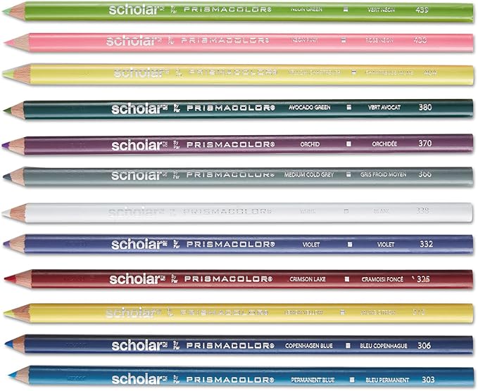 Prismacolor Scholar Colored Pencils, Adult Coloring, 48 Pack