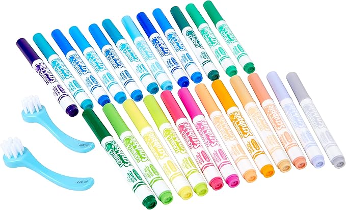 Crayola Scribble Scrubbie Pets Marker Set, 24 Washable Markers For Kids, Gifts For Girls & Boys [Amazon Exclusive]
