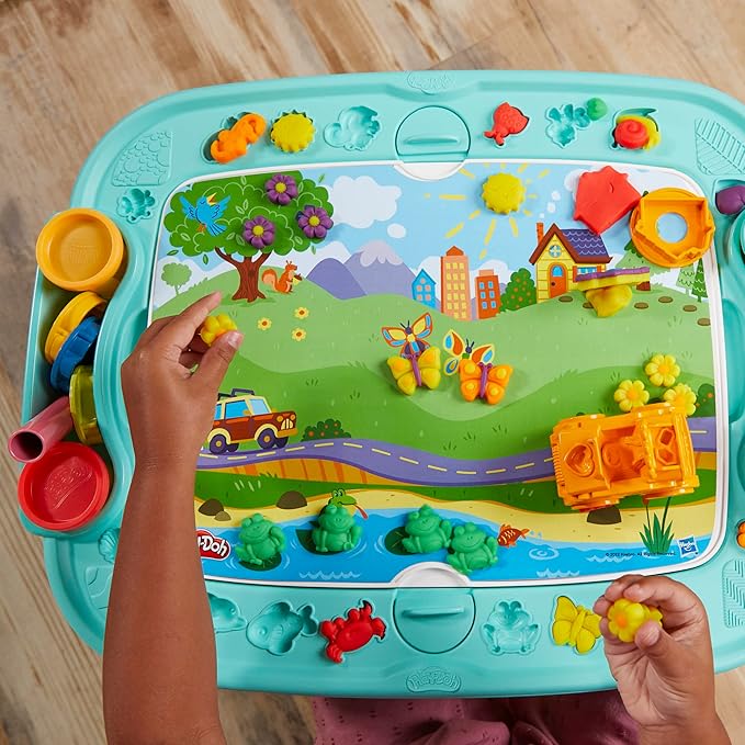 Play-Doh All-in-One Creativity Starter Station Activity Table, Preschool Toys for 3 Year Old Boys & Girls & Up, Starter Sets