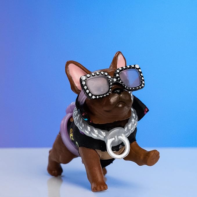 REAL LITTLES - Collectible Micro Puppy Carrier with 1 Micro Puppy and 5 Micro Working Surprises Inside! Styles May Vary