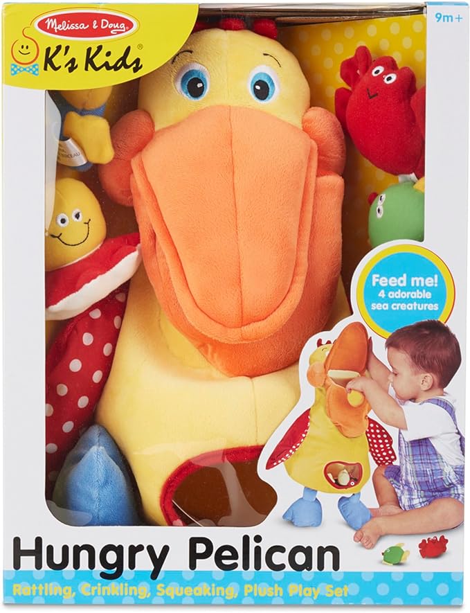 Melissa & Doug K's Kids Hungry Pelican Soft Baby Educational Toy