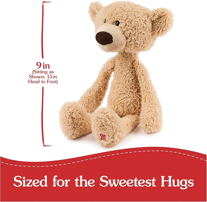 GUND Toothpick Classic Teddy Bear, Premium Stuffed Animal for Ages 1 and Up, Beige, 15”