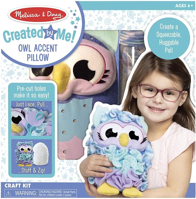 Melissa & Doug Created by Me! Owl Pillow, 6+ years