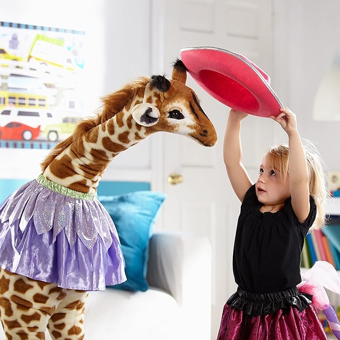 Melissa & Doug Giant Giraffe - Lifelike Stuffed Animal (over 4 feet tall)